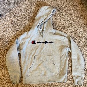 Gray champion hoodie